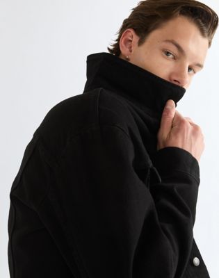 Regular Cowboy Cut Jacket in Shadow Black