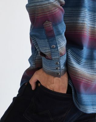 Regular Western Shirt in Dark Americana