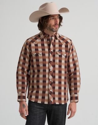Blue Bell Regular Wool Western Shirt in Ombre