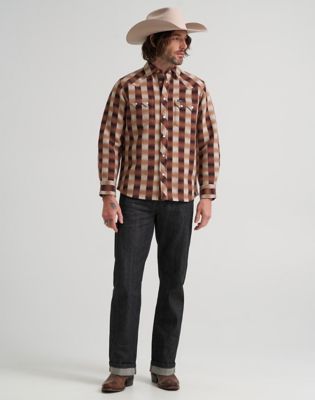 Blue Bell Regular Wool Western Shirt in Ombre