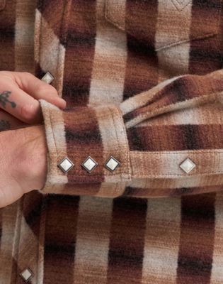 Blue Bell Regular Wool Western Shirt in Ombre