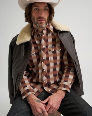 Blue Bell Regular Wool Western Shirt in Ombre