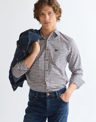 Regular One Pocket Shirt in Rose Brown