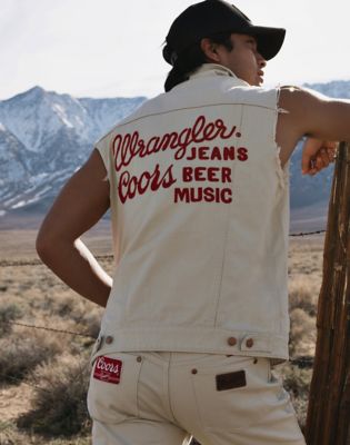 Wrangler Wrangler® x Coors® Vest Ecru Taglia XS