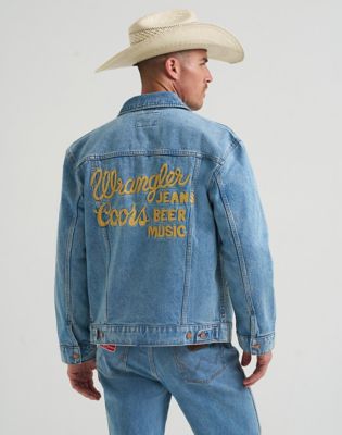 Wrangler&reg; x Coors&reg; Embroidery Jacket in Beer Wash