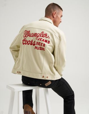 Wrangler&reg; x Coors&reg; Embroidery Jacket in Ecru