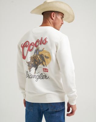Wrangler Wrangler® x Coors® Crewneck Sweatshirt Marshmallow Taglia XS