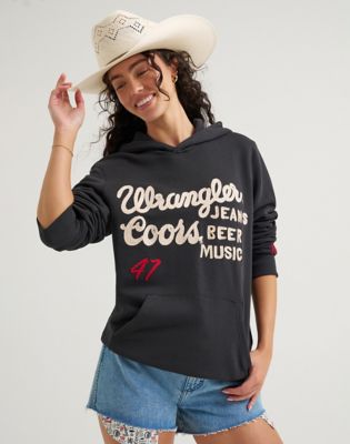 Wrangler&reg; x Coors&reg; Hoodie:Washed Black:M alternative view 5
