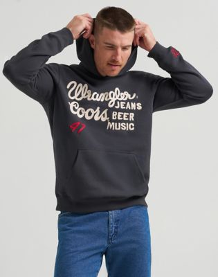 Wrangler&reg; x Coors&reg; Hoodie:Washed Black:M alternative view 7