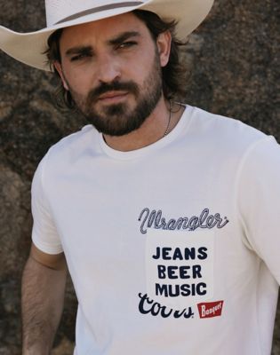 Wrangler&reg; x Coors&reg; Pocket Tee:Marshmallow:XS main view