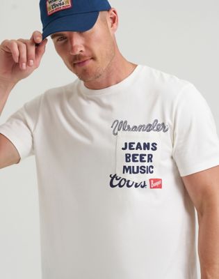 Wrangler&reg; x Coors&reg; Pocket Tee:Marshmallow:XS alternative view 5