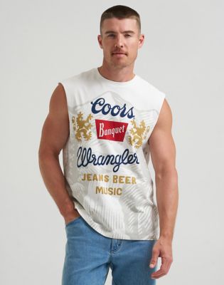 Wrangler Wrangler® x Coors® Cut-Off Vintage Tank Marshmallow Taglia XS