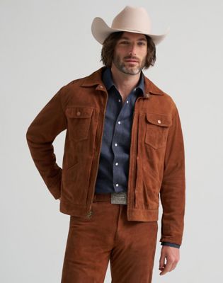 Blue Bell Regular Suede 11MJZ Jacket in Cherry Mahogany