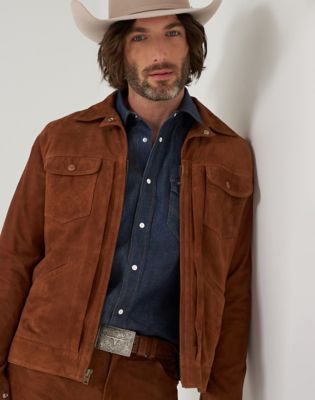 Blue Bell Regular Suede 11MJZ Jacket in Cherry Mahogany