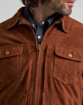 Blue Bell Regular Suede 11MJZ Jacket in Cherry Mahogany