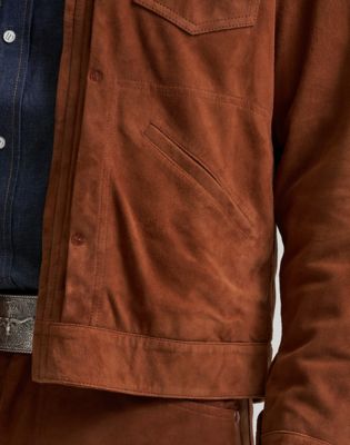 Blue Bell Regular Suede 11MJZ Jacket in Cherry Mahogany