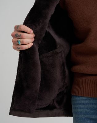 Blue Bell Relaxed Wrange Coat in Chocolate Torte
