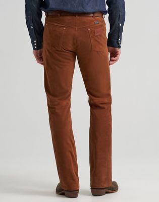 Blue Bell 13MWZ Original Cowboy Cut Leather Trousers in Cherry Mahogany