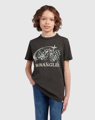 Moto Graphic Tee in Wrangler Black