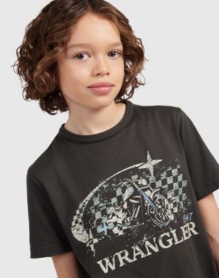 Moto Graphic Tee in Wrangler Black
