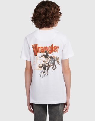 Wrangler Cowboy koszulka z grafiką biały