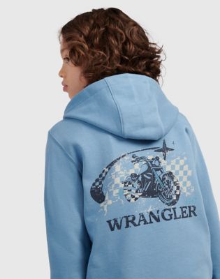 Moto Sport Hoodie in Blue Shadow