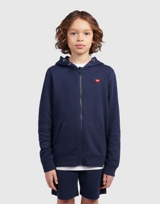Festival Badge Zip Hoodie in Navy Blazer