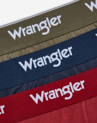 3-Pack Trunks in Olive, Ruby & Navy Mix