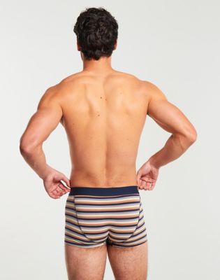 3-Pack Trunks in Grey, Stripes & Navy Mix