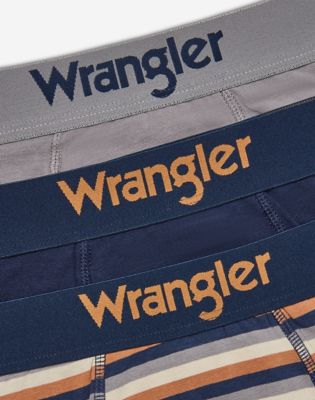 3-Pack Trunks in Grey, Stripes & Navy Mix