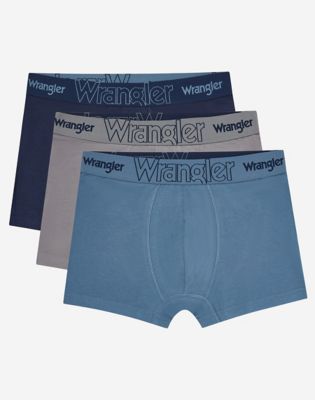 3-Pack Trunks in Navy, Grey & Blue Mix