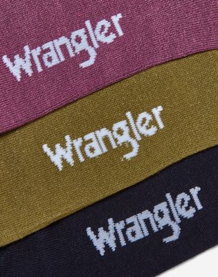 3-Pack Socks in Berry, Olive & Navy Mix