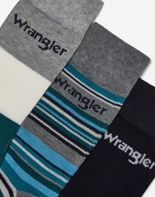 3-Pack Socks in Grey, Gold & Black Mix