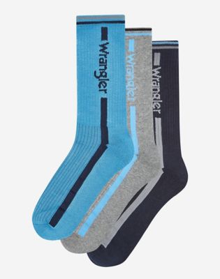 3-Pack Sport Socks in Navy, Grey Marl & Blue Mix