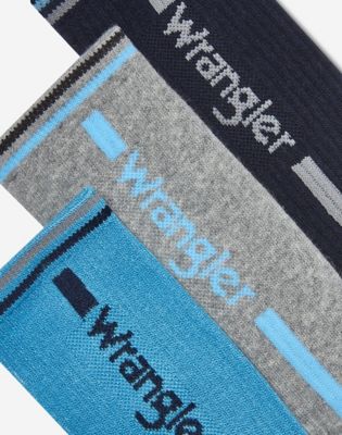 3-Pack Sport Socks in Navy, Grey Marl & Blue Mix