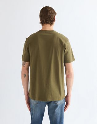Wrangler Regular bez logo Koszulka Olive Night