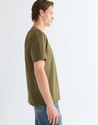 Regular Sign Off Tee in Olive Night