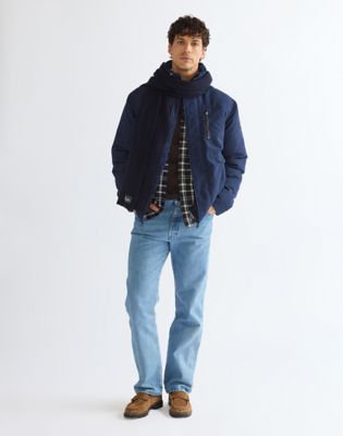 Wool Scarf in Navy