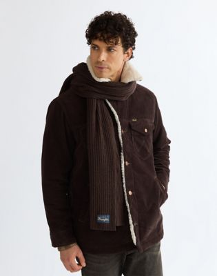 Wool Scarf in Chocolate Torte