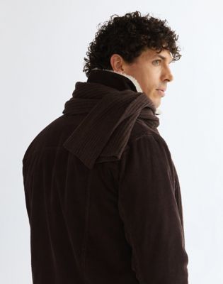 Wool Scarf in Chocolate Torte