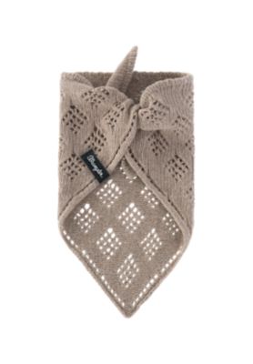 Wool Bandana Scarf in Oat