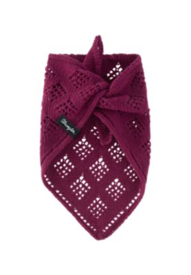 Wool Bandana Scarf in Potent Purple