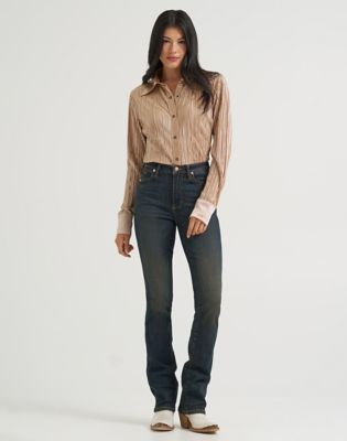 Lainey Wilson x Wrangler Boot Hugger Jean in Dark Denim