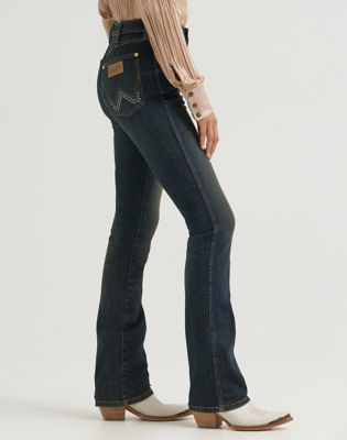 Lainey Wilson x Wrangler Boot Hugger Jean in Dark Denim