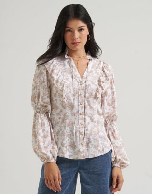 Lainey Wilson x Wrangler Lainey Blouse in Folk Floral