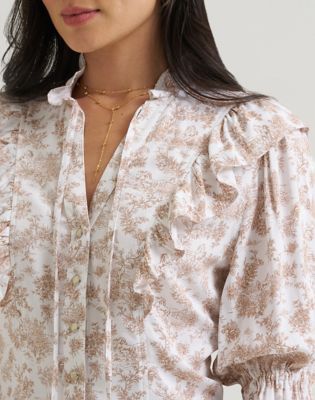 Lainey Wilson x Wrangler Lainey Blouse in Folk Floral
