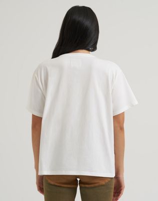 Lainey Wilson x Wrangler Neon Rainbow Tee in White
