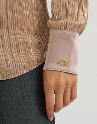 Lainey Wilson x Wrangler Lainey Snap Shirt in Rose Gold