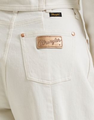 Lainey Wilson x Wrangler Tour Barrel Jean in Pearl White