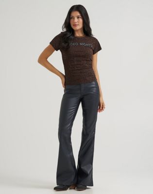 Lainey Wilson x Wrangler Rodeo Nights Tee in Leopard Print